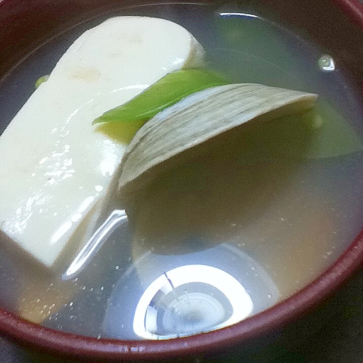 ハマグリと豆腐のお吸い物【ほっこり☆和食】